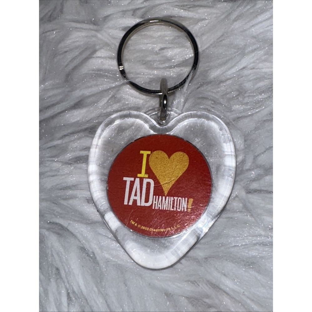 2004 WIN A DATE WITH TAD HAMILTON MOVIE PROMO HEART KEYCHAIN KATE BOSWORTH FILM